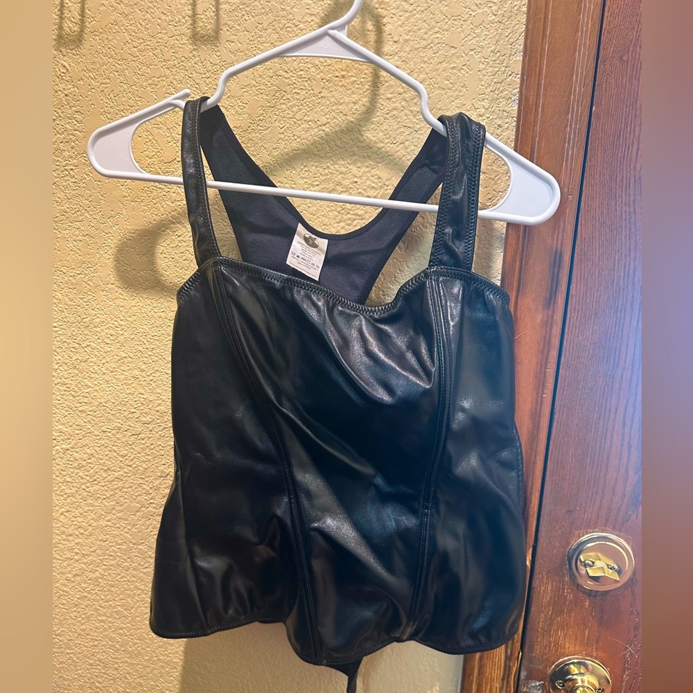 Spirit Halloween Faux Leather Top